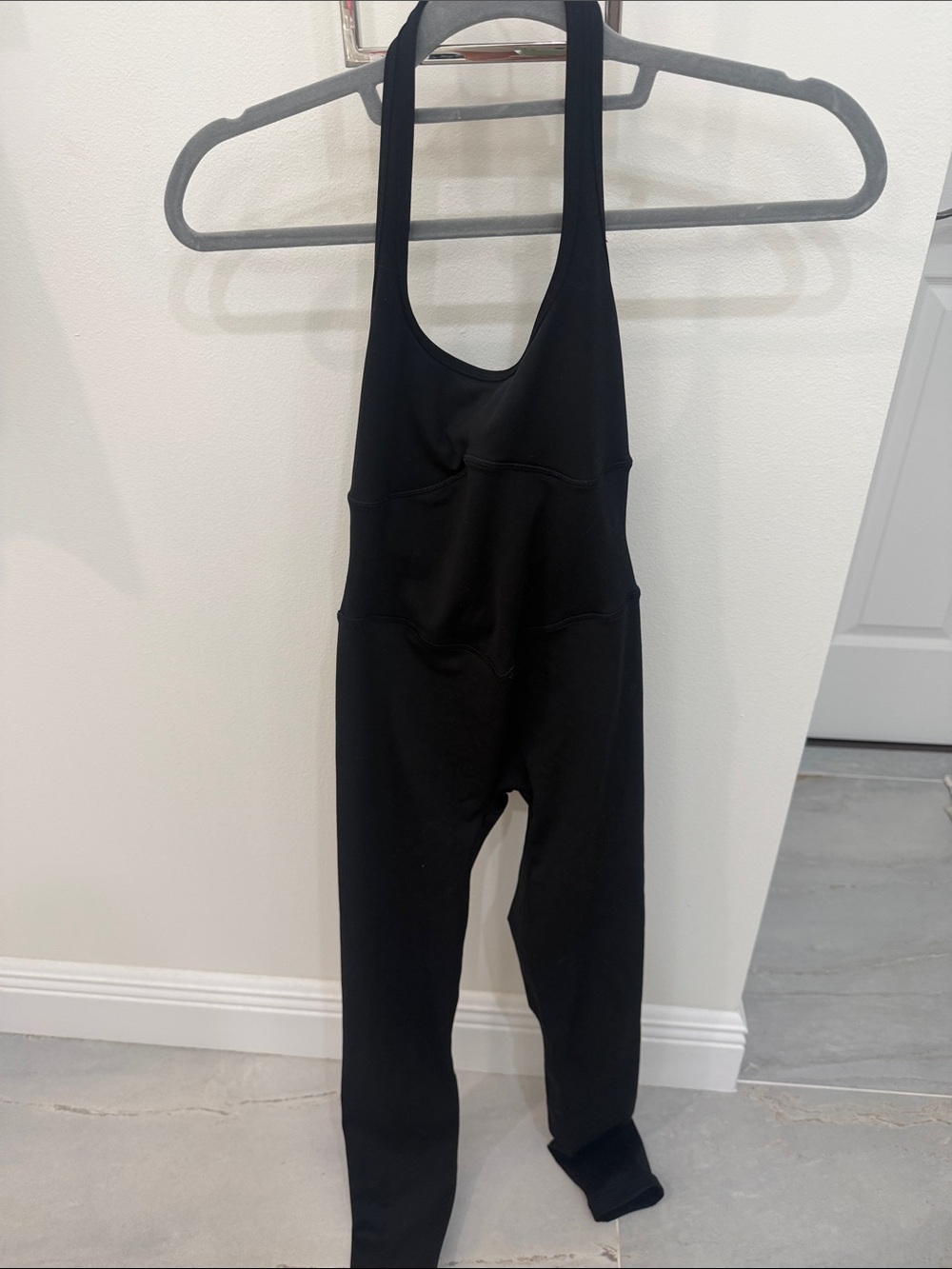 FORM Black Halter Jumpsuit / Bodysuit
